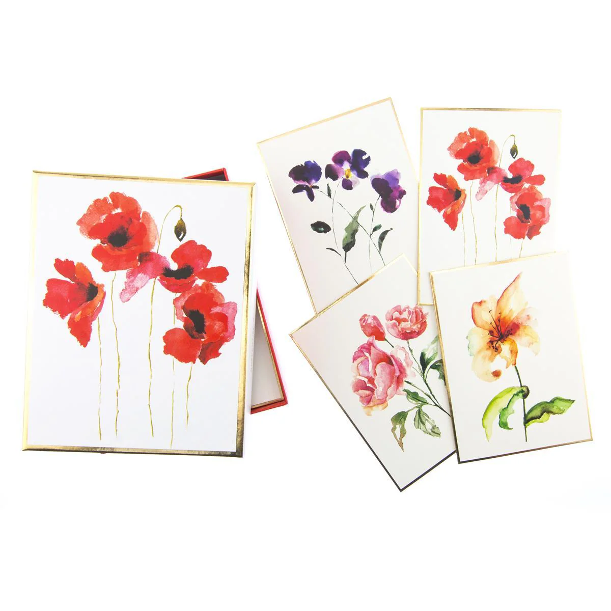 Watercolor Floral Keepsake Boxed Cards - Image 4