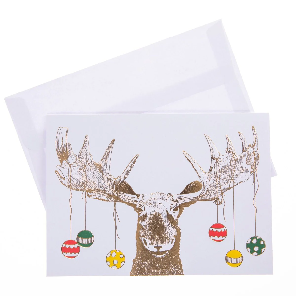 Moose Antlers Large Classic Holiday Boxed Cards - Image 3