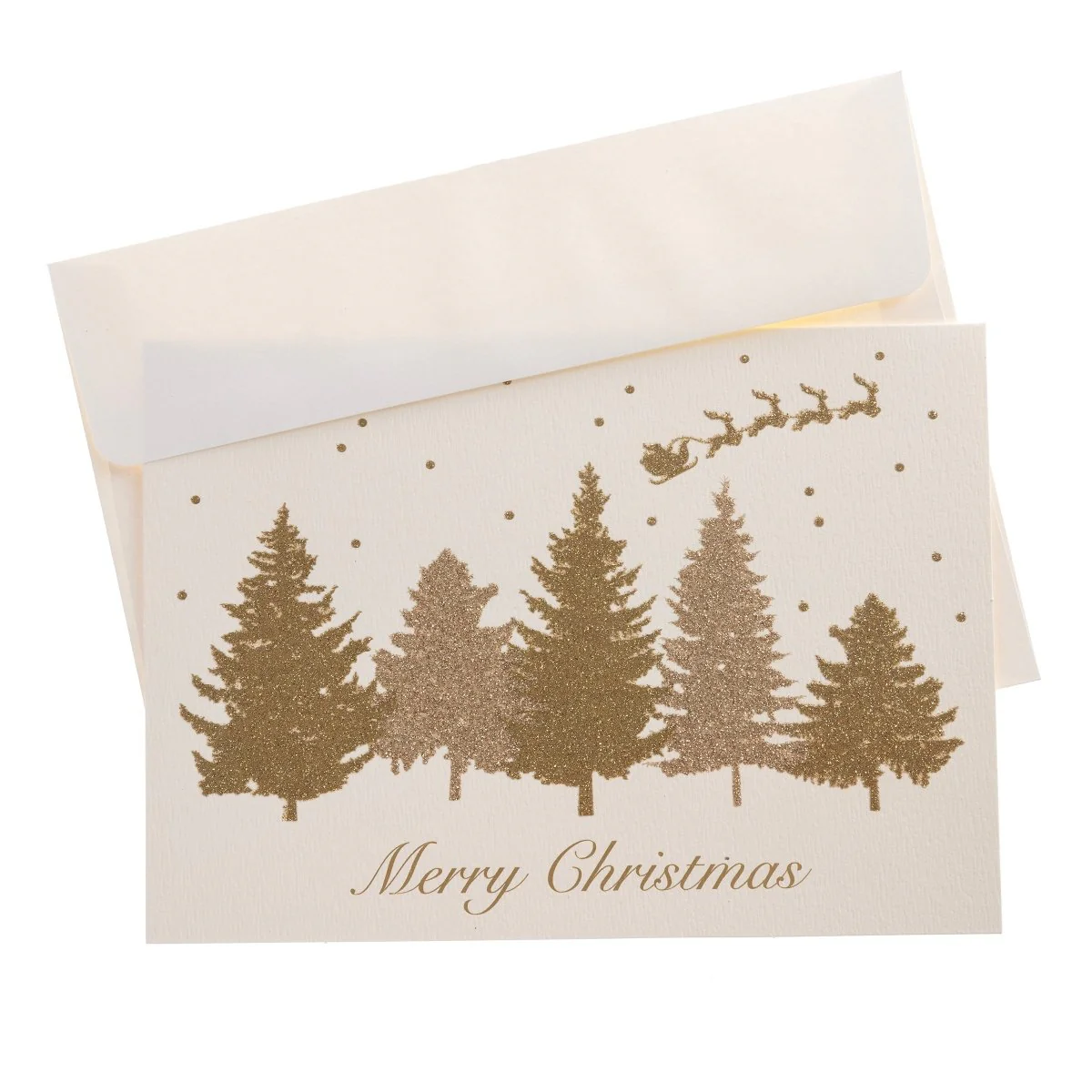 Glittery Santa Holiday Boxed Cards - Image 3