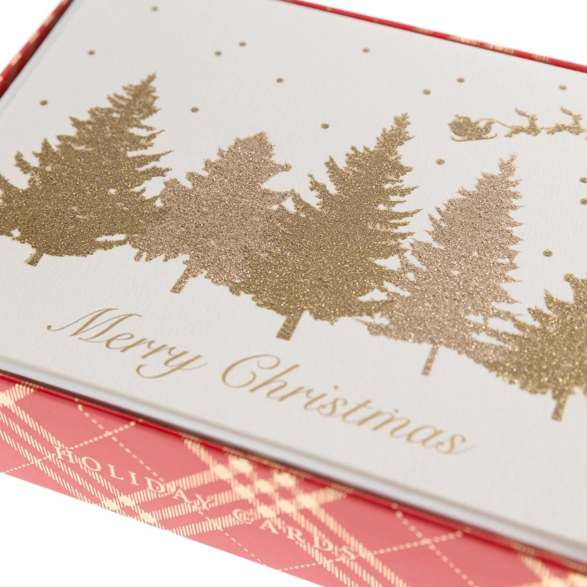 Glittery Santa Holiday Boxed Cards - Image 5