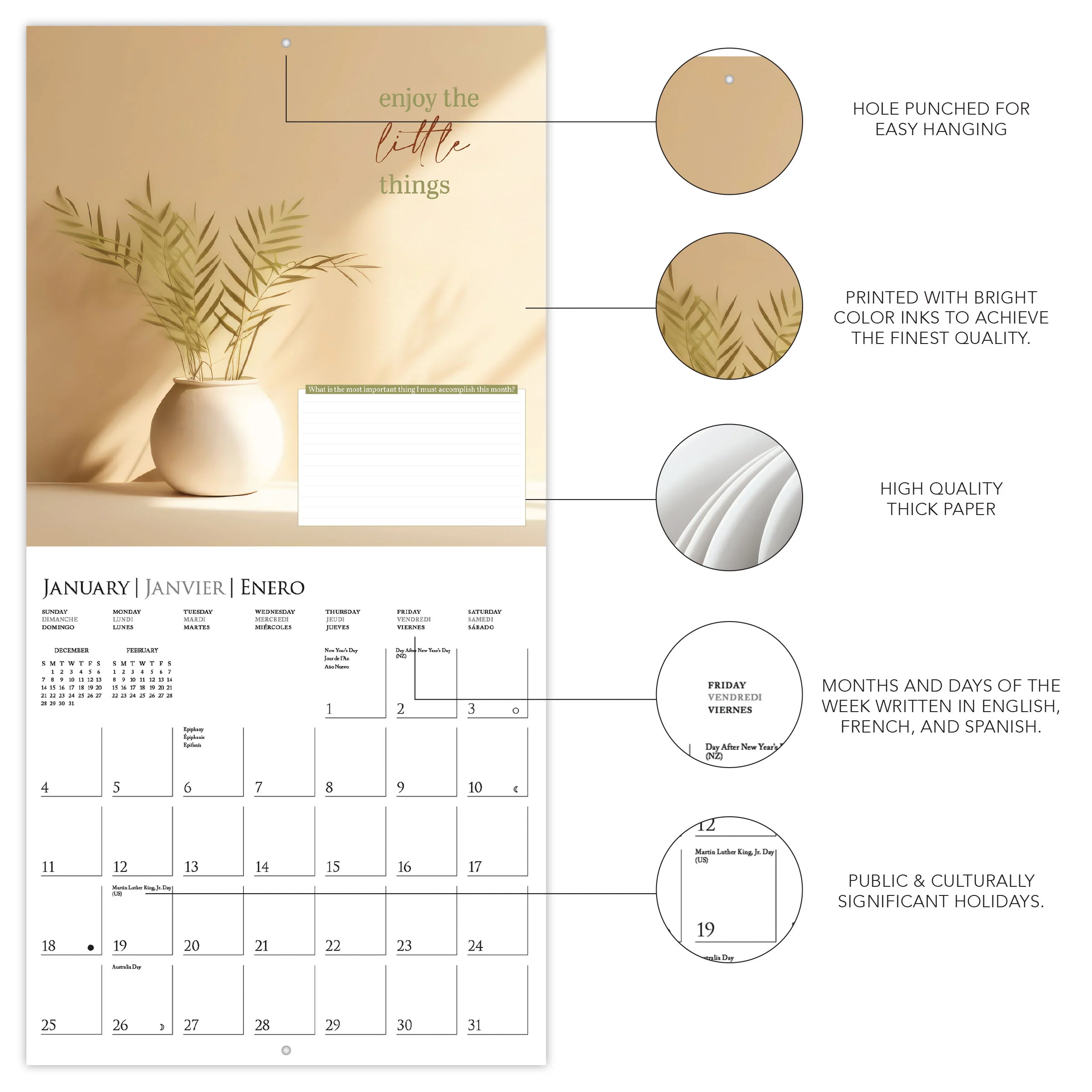 A Fresh Start 12 x 12 Wall Calendar - Image 3