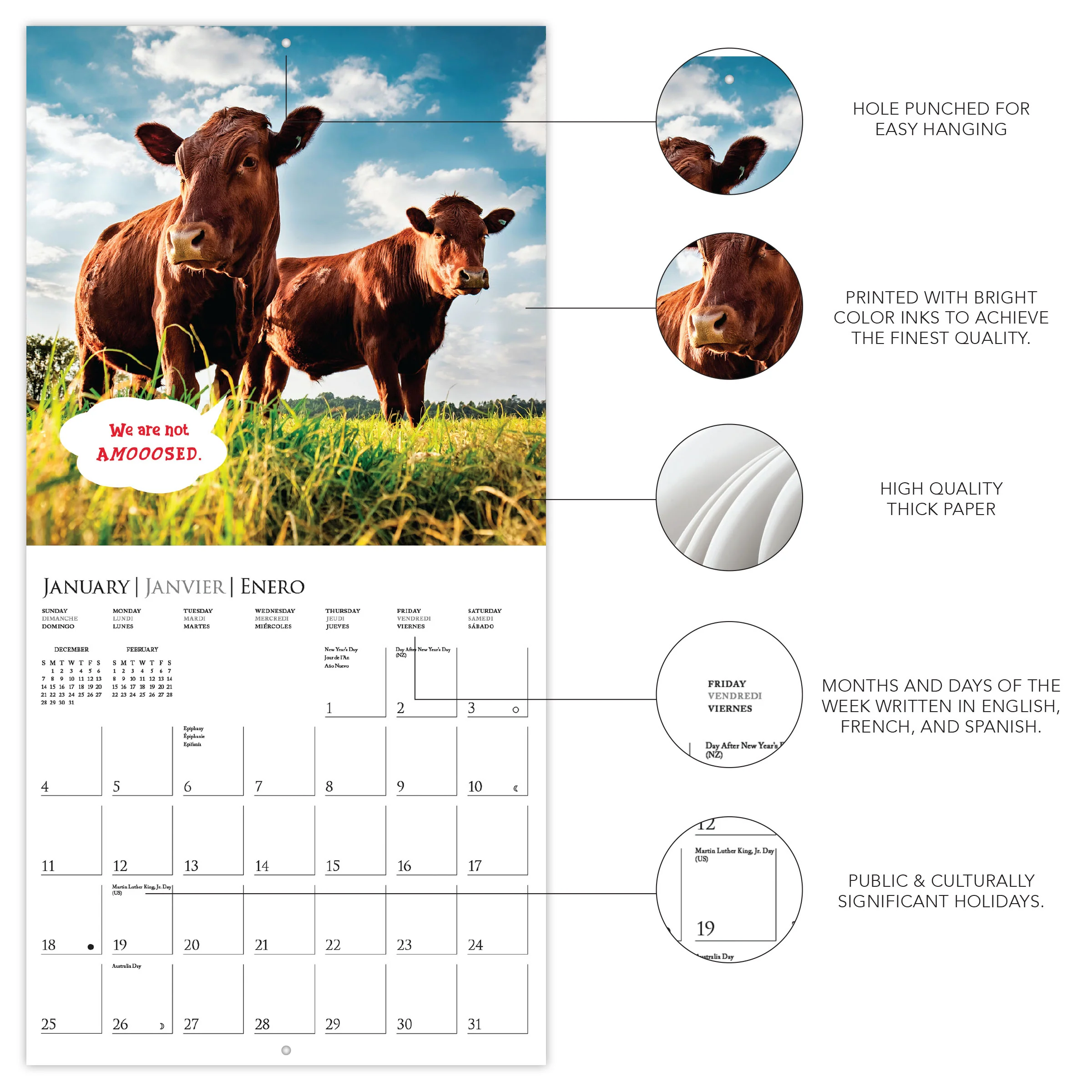 On the Farm 12 x 12 Wall Calendar - Image 3