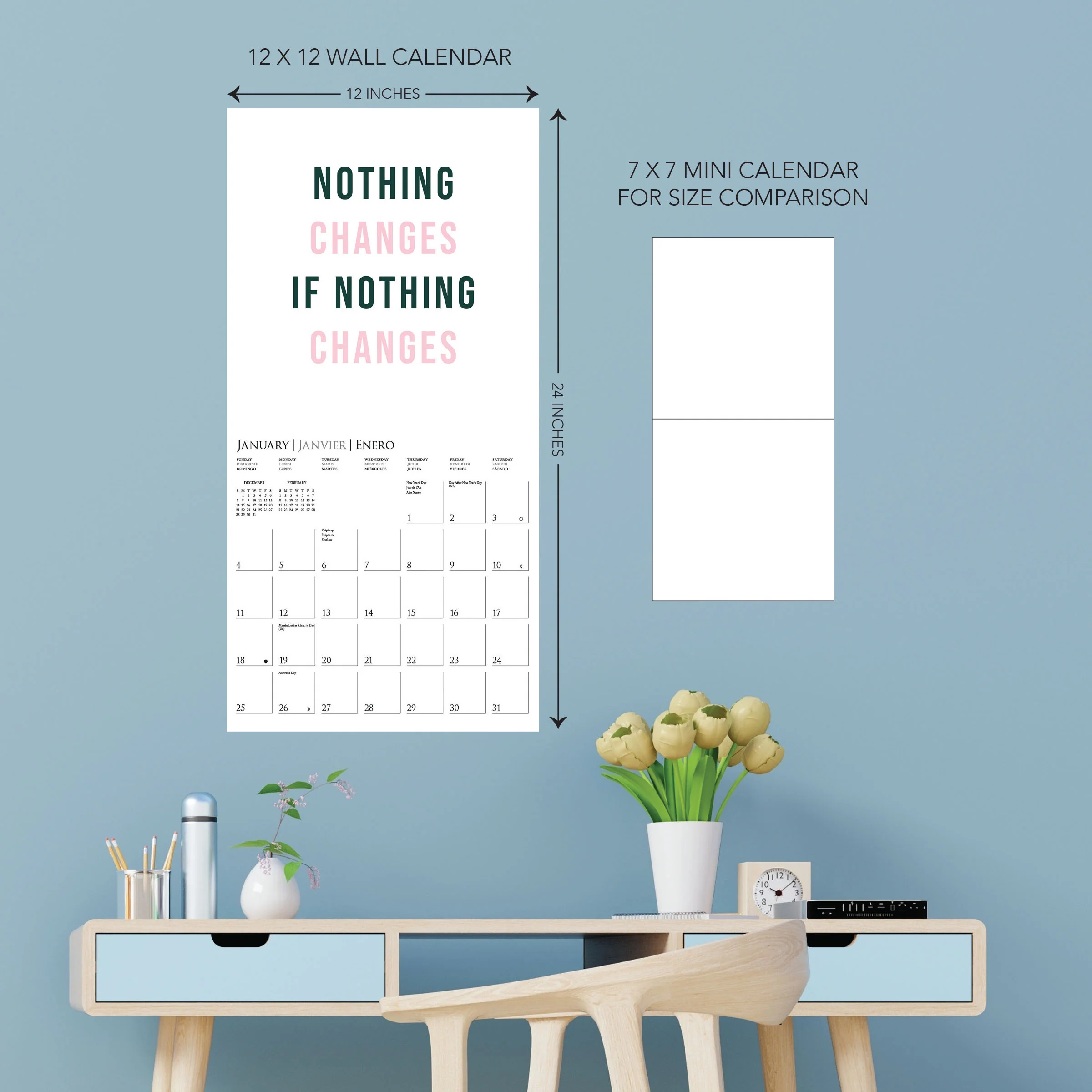 Girl Boss 12 x 12 Wall Calendar - Image 5