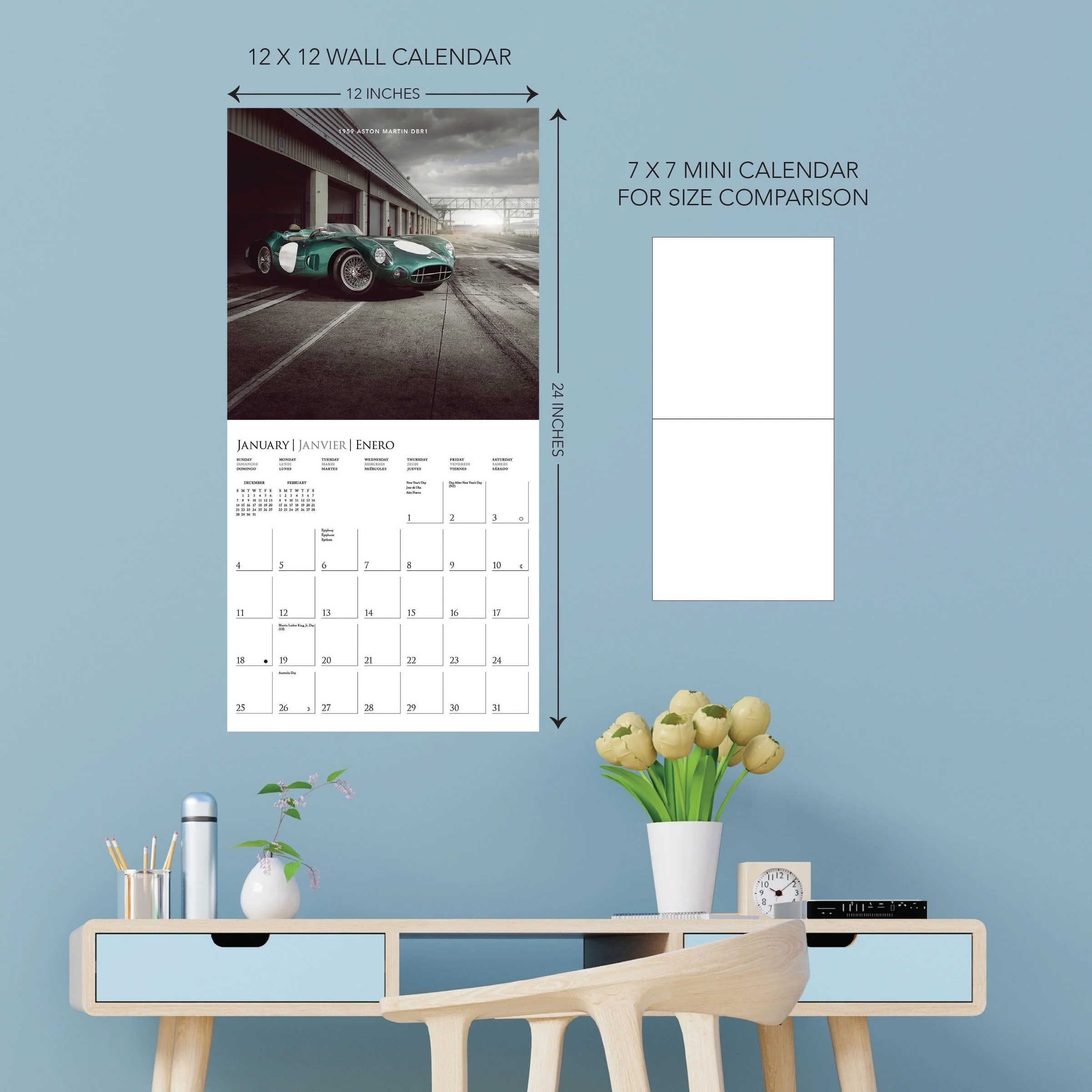 Car Legends 12 x 12 Wall Calendar - Image 5