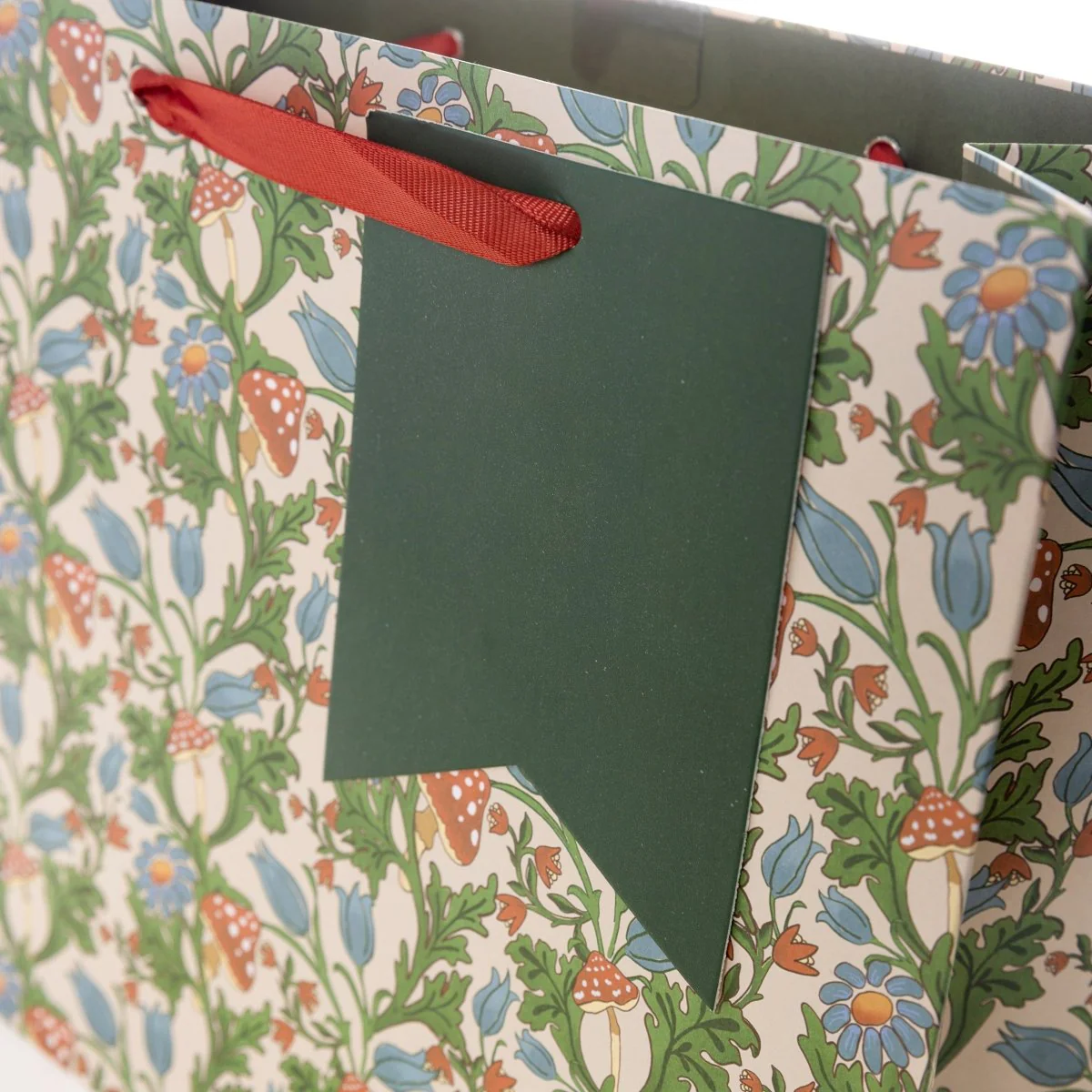 Earthy Mushrooms Medium Holiday Gift Bag - Image 3