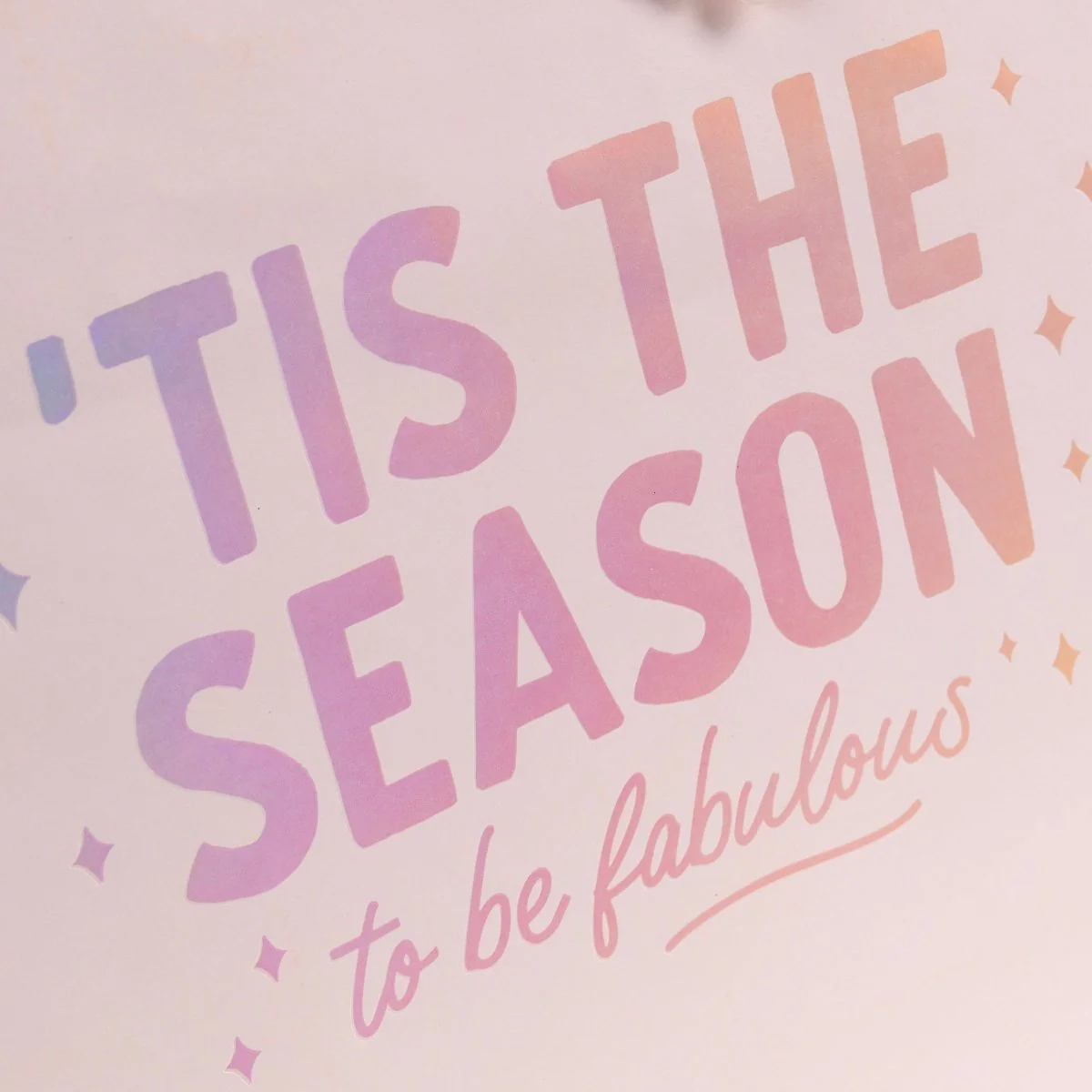 Fabulous Pink Holiday Large Gift Bag - Image 3