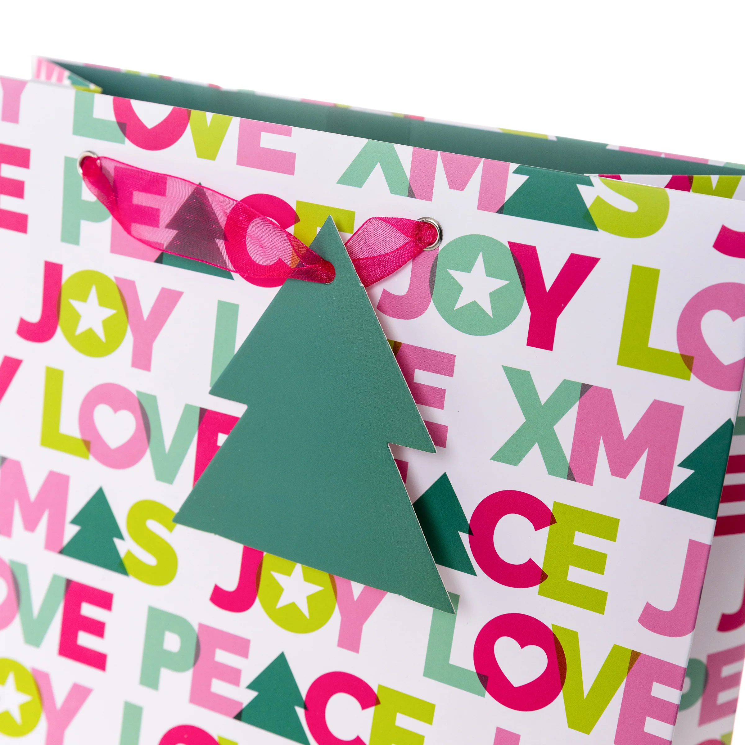 Love Peace Joy Large Holiday Gift Bag - Image 3