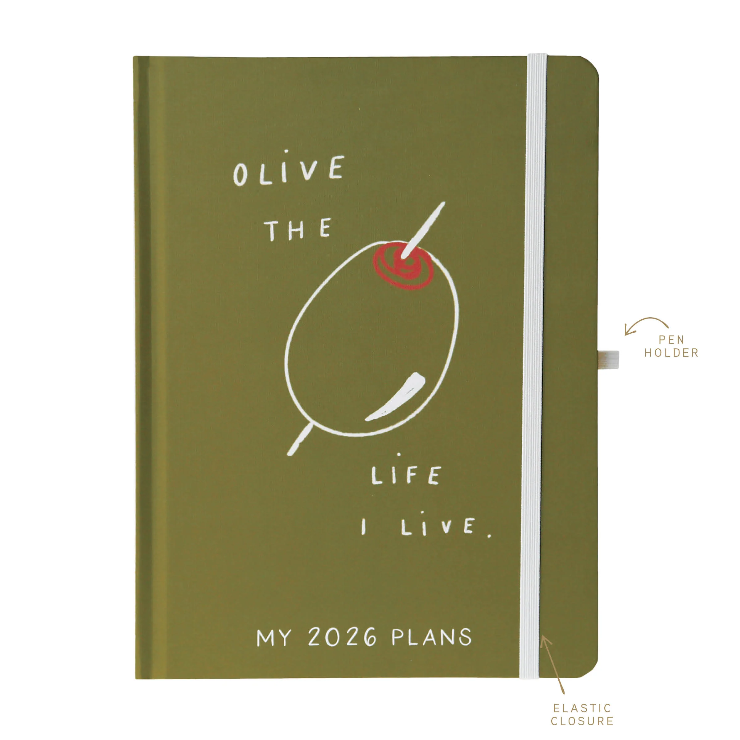 Olive 6x8 Hardbound Planner - Image 4