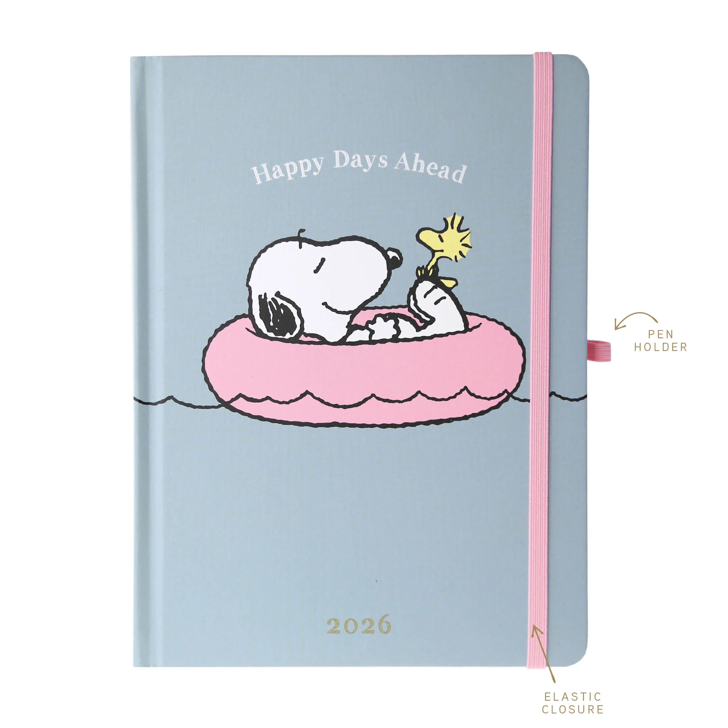Peanuts® Pink Floatie 6x8 Hardbound Planner - Image 4