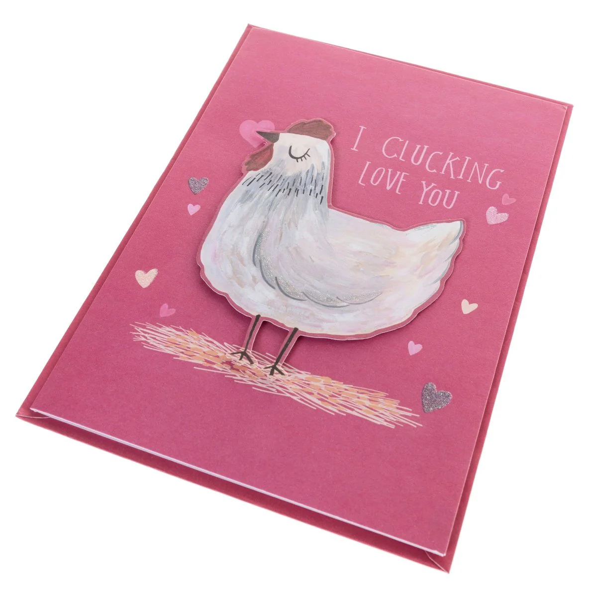 Clucking Love You Valentine's Day Handmade Card - Image 3