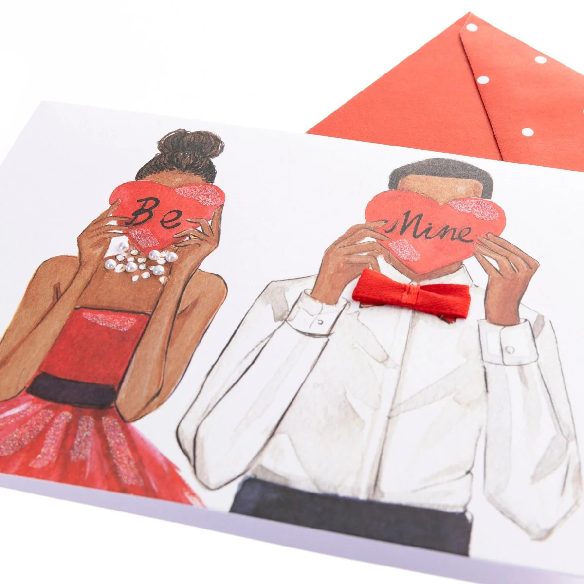 Be Mine Couple Love Handmade Card - Image 3