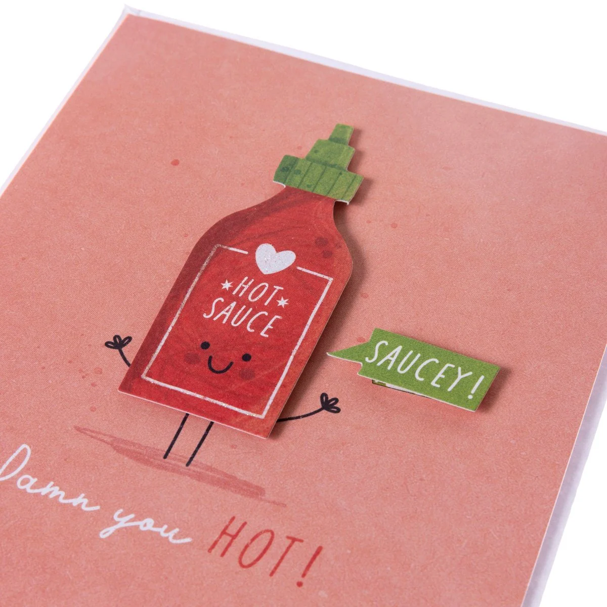 Damn You Hot! Valentine's Day Handmade Card - Image 4