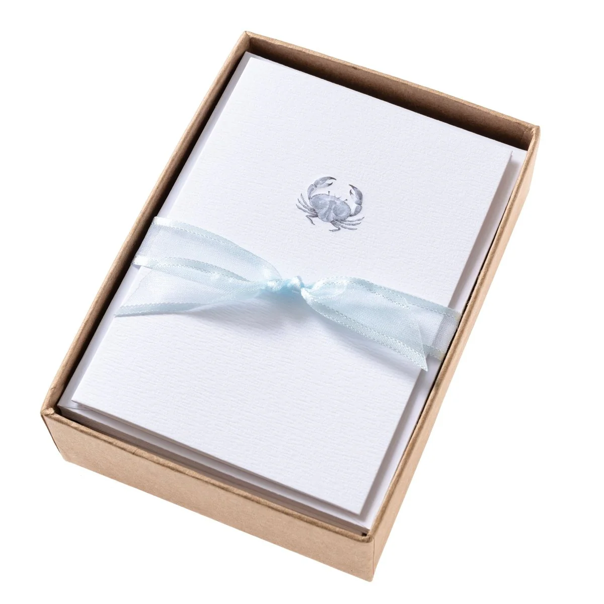 Blue Watercolor Crab Boxed Cards - Image 3