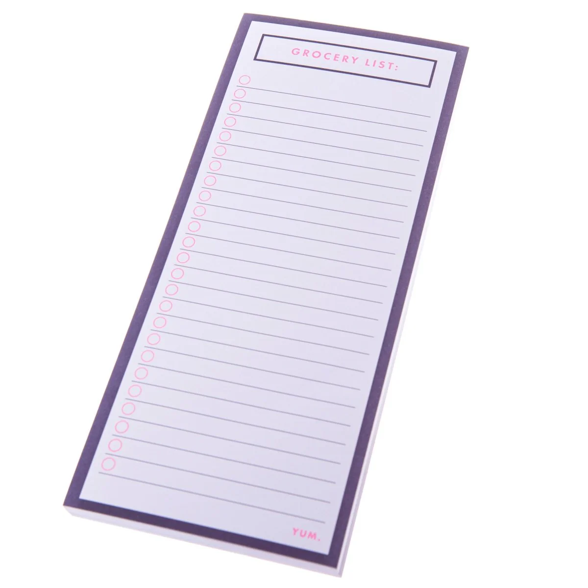 Navy Pink Grocery List Magnetic Notepad - Image 3