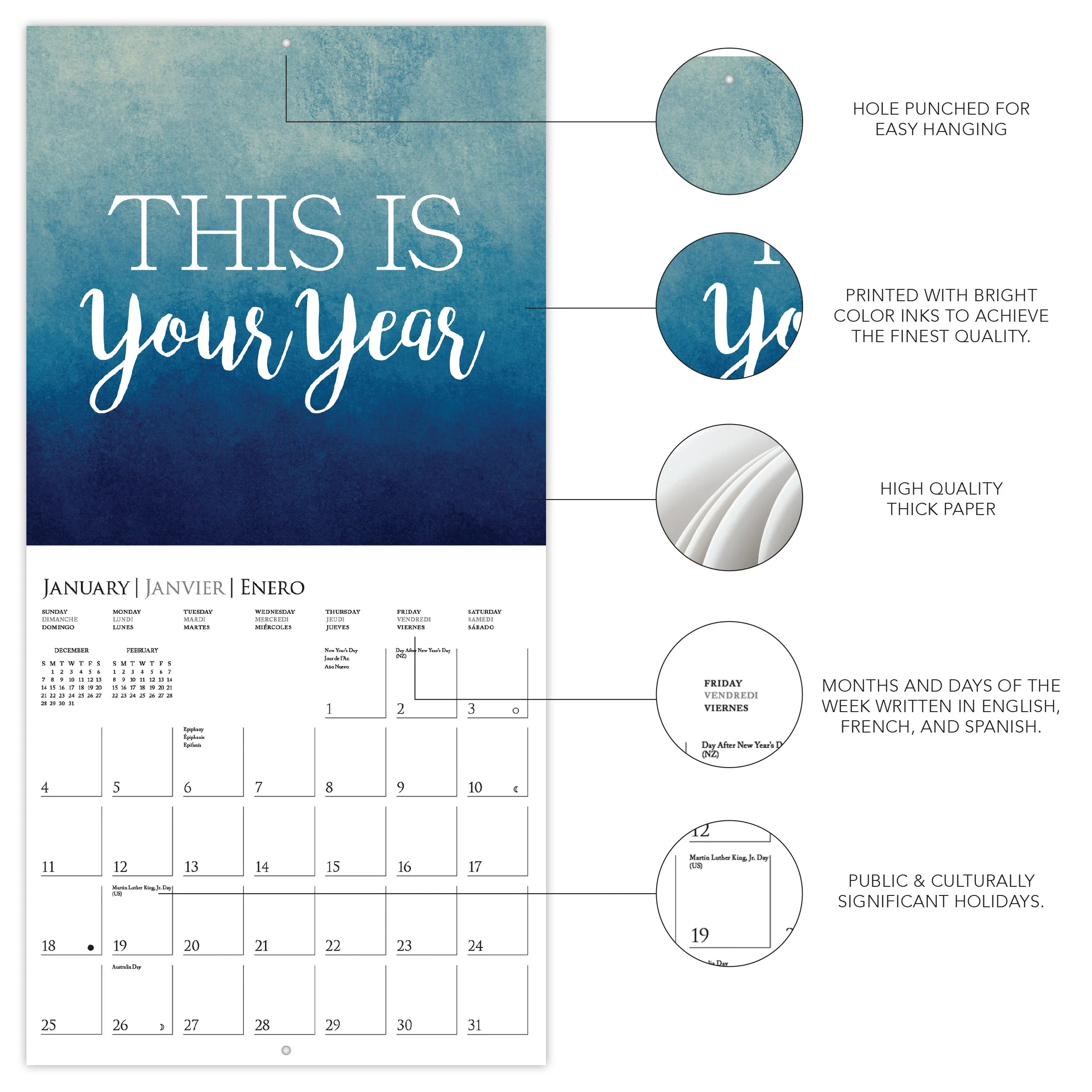 Best Day Ever 7 x 7 Mini Calendar - Image 3