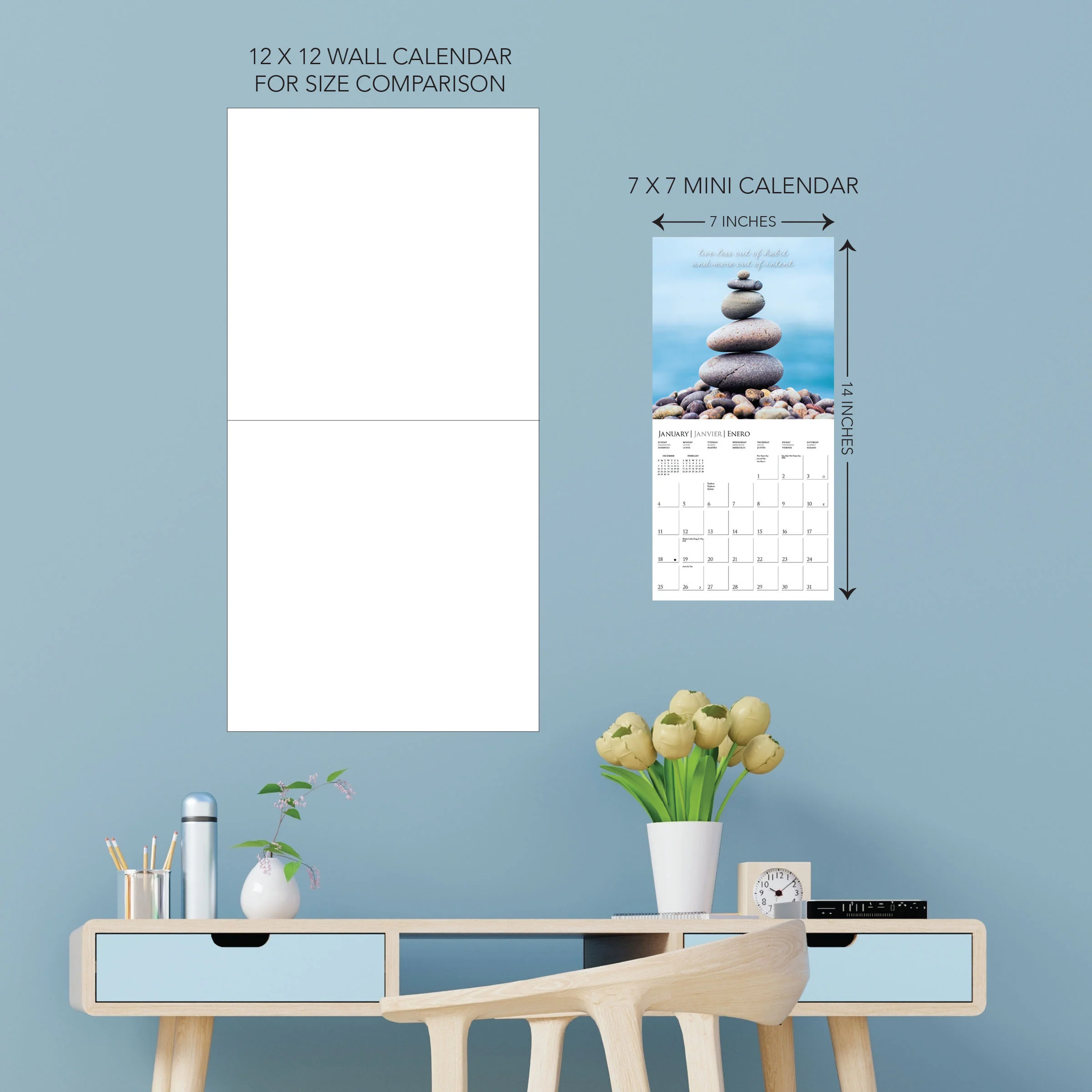 Serenity 7 x 7 Mini Calendar - Image 5