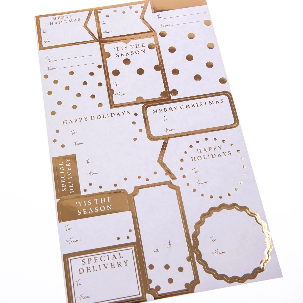 Modern Gold Holiday Gift Labels - Image 3