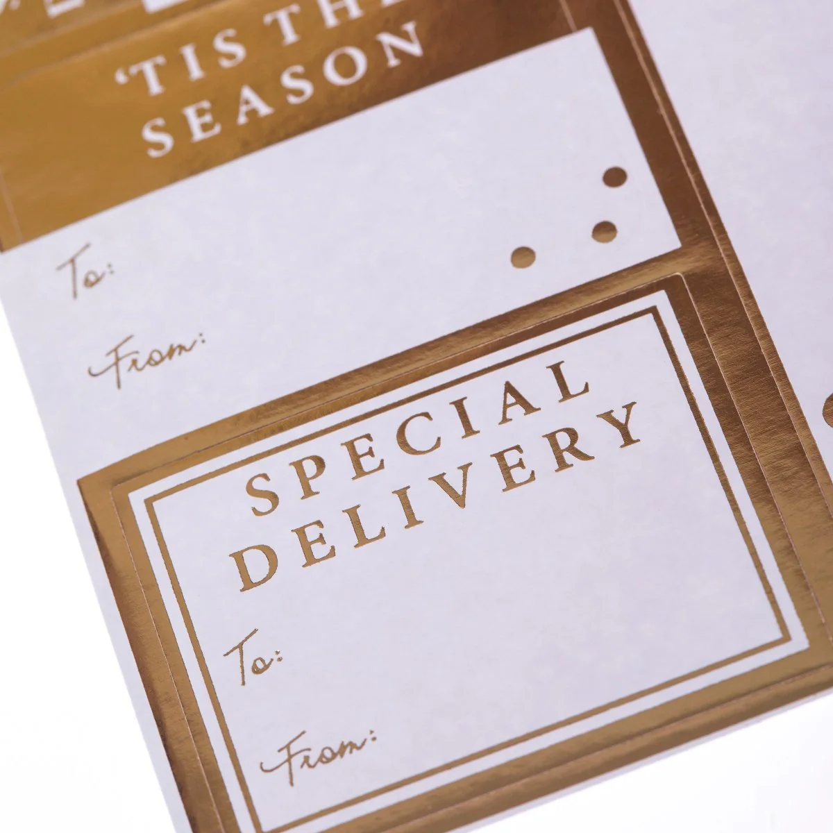 Modern Gold Holiday Gift Labels - Image 4